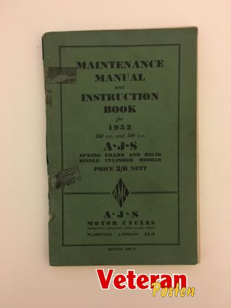 AJS 1952 Manual 